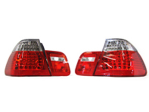 Rear Indicators Lamps Lights LED Clear & Red BMW 3 SERIES E46 SALOON 01-05 - 1214896, 0001214896
