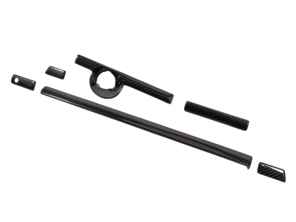Dash trim kit carbon fibre from Rennline LHD. Porsche 955 / 957 Cayenne 2003-10 - 95555267501CHF, 95555267501WNM, 95555242502CS3, 95555245102CS3 - I185