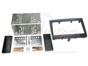 Double Din Fascia Plate (Black). Porsche 911 (997.2) / 987.2 Boxster / 987C.2 Cayman - CT23PO04