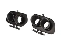 DesignTek Exhaust sport tail pipes in Midnight Black finish for  Porsche 992 Carrera - 992251187Q, 992251187AJ, 992251187AA, 992251188Q, 992251188AJ, 992251188AA, 992251187M, 992251187BA, 992251188M, 992251188BA, 992251188R, 992251187C, 992251187AS, 992251187AE, 992251188C, 992251188AS, 992251188AE, 992251187J, 992251187AT, 992251187AF, 992251188J, 992251188AT, 992251188AF