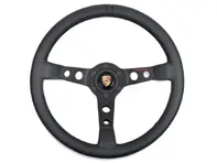 Porsche Classic performance steering wheel, black stitching. Porsche 911 / 914 / 924 / 928 / 944 / 968 / 964 / 993 / 996 / 986 Boxster - PCG34708410, PCG34790100