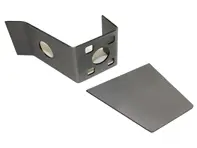 Door hinge mount, upper with reinforcing plate. Porsche 356 PRE-A - 35649712, 35649711