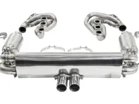 CARGRAPHIC GT Sport Exhaust System Backdate With ID45 GT Manifold Set, Without Heating, GT3 Look. Porsche 964 Carrera 2/4/RS - 96411104504, 96411104605, 96411104502, 96421103905, 96421103932, 96421104004