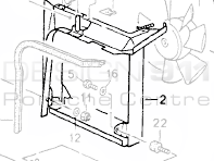 Radiator aircon condenser frame. Porsche 964 1989-94 - 96457324101 - 96457324101