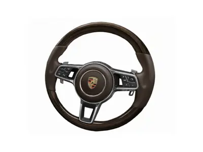 Multi-function sports steering in Paldao. Porsche 971 Panamera 2017>> - 971044401, 971044401A34, 971044401OE5, 9710444019J9, 971044401OK6, 9710444018U7
