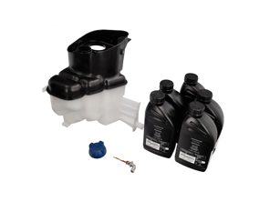 Engine coolant expansion tank kit with sensor. Porsche 986 Boxster / 987.1 Boxster 1997-06 - 99610614708, 99610614703, 99610614704, 99610614705, 99610614706, 99610614707