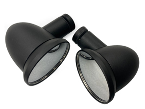 Aluminium bullet mirror set - Wing Window mount. Porsche 911 / 964 / 993 - 91173101310, 91173101410, 96473190101, 96473190100, 90173111100 - WingWindowBlack_BulletMirrors, WingWindowChrome_BulletMirrors