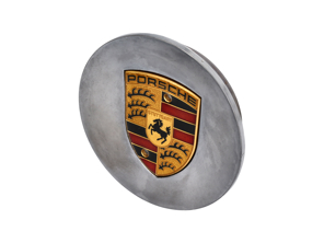 Wheel Cap Mirror finish with Gold Crest for Porsche - 99636130312