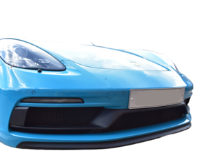 Front Bumper and rear 1/4 Stainless Steel Full Grille Set ZunSport. Porsche 718 Boxster / Cayman GTS 4.0L - ZPR101820, ZPR101820B
