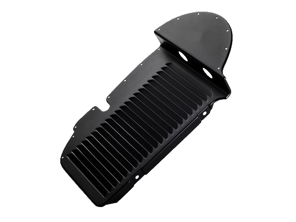 Cover plate for oil cooler, RIGHT, incl gaskets. Porsche 911 2,0S / 2,2S 1969-71 - 91110708500, 91110719100, 90110719200 - COL11.1.125, COL111125