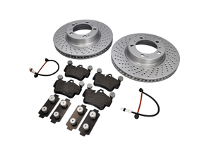 FRONT Brake Pads and Brake Disc Package Porsche 987 Boxster / 987C Cayman GEN 2 - 99635140501, 99635140601, 99735193906