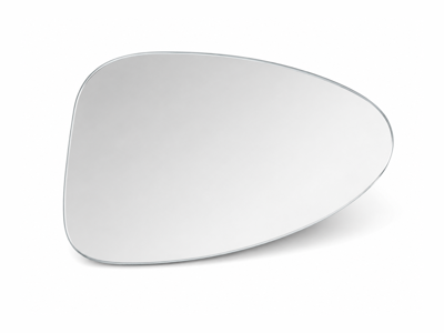 Door mirror glass (Flat), Left for LHD. Porsche 982 Boxster / 982 Cayman - 982857521