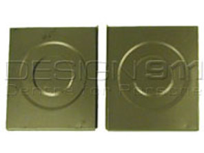 Battery box rear wall (2 piece). Porsche 356 (1950-55) - 64450103600 - P114, PP114