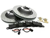 REAR Brake Pads and Brake Disc Package Porsche 991 GT3 - 99135240780, 99135240880, 99135294882, 99160918300