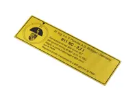 Ignition Timing Sticker / Decal - Top of Fan Housing - for Porsche 911 Carrera 2.7L 1973-1975 - 91100650800
