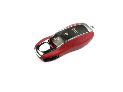 Leather Key shell cover case. Porsche 991 / 958 Cayenne / 970 Panamera / 981 Boxster/Cayman / Macan / 718 Boxster/Cayman - 88044960