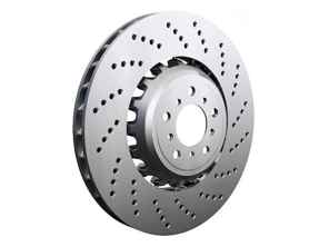Brake disc rotor, Front Drilled. FORMULA Z. Porsche 970 Panamera Turbo - 298615301C, 298615302C, 97035140500, 97035140600, 460.1584.70, 460.1585.70 - 460.1584.70, 460.1585.70