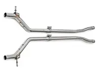 Exhaust Resonator bypass x-pipe. Porsche 970 Panamera V6 - 97011191321, 97011191322, 97011191323, 97011191324, 97011191325, 97011191328, 97011191326, 97011191327