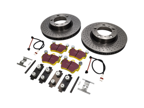 Brake Disc Package Sport EBC Brake Pads Porsche 997 C4S 3.8L - DP42029R, 99635140X01BRE, 95535296000, 99635108802, 99761267701, 99735193905, 99735193906, 99735193908, 99735193907, 1663100877, 1663100887, 99635140500, 99635140501, 99635140502, 99635140600, 99635140601, 99635140602, 09C88011, 1163750210, 9963510880, 99761267700, 99661234700, 99761267790, 99761267791, 99761234700