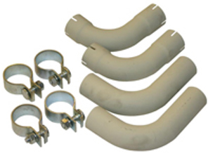 Exhaust pipe and clamp. Porsche 356A - 61611100500, 92.302, 92302, 1620701410 - 92.302, 1620701410