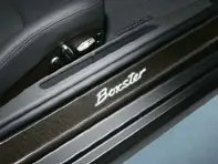 Side Sills Trims in Carbon with Logo, Illuminated. Porsche 987 Boxster - 98704480035, 98704480036