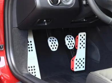 Rennline Aluminium 4 Piece Pedal Set Rubber Grip. Porsche 991/ 981 - P71.60.101, P7160101