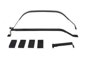 Fuel tank strap set, 3 pieces. Porsche 924 / 924S / 944 - 477201302, 477201395, 477201311B, 477201295B - 1615652710