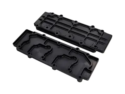 Camshaft Engine Cover - Lower Alloy in Black  Porsche 911 1968-89 - 93010511600, 93010511605, 93010511601, 93010511602, 93010511603, 93010511604