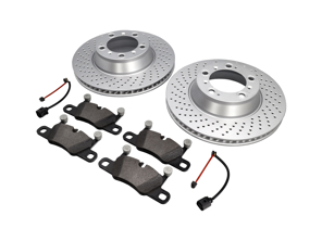 REAR Brake Pads and Brake Disc Package Porsche 991.2 - 99635240502, 99635240602, 99135240301, 99135240401, 99160918300