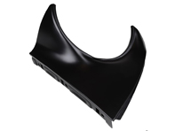 Repair section for front wing triangle below headlamp. Porsche 911 1968-73 - 90150303223GRV, 90150303123GRV, 90150303123, 1680350870, 90150303223, 1680350880, 90150303122, 90150303122GRV, 90150303222, 90150303222GRV - 1680350870, 1680350880