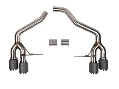 Rear Sports Exhaust Resonated. Porsche 95B.2 / 95B.3 Macan 2.0ltr - 95B253611JY, 95B253601MY, PAC253611, 95B253612DY, 95B253601CY, 95B253601JY, 95B253600BY, 95B253600JY - FS.POR.19MCN2L.RMBPB, FS.POR.19MCN2L.RMBPCF, FS.POR.19MCN2L.RMBPP, FS.POR.19MCN2L.RMBPTI