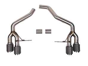Rear Sports Exhaust Resonated. Porsche 95B.2 / 95B.3 Macan 2.0ltr - 95B253611JY, 95B253601MY, PAC253611, 95B253612DY, 95B253601CY, 95B253601JY, 95B253600BY, 95B253600JY - FS.POR.19MCN2L.RMBPB, FS.POR.19MCN2L.RMBPCF, FS.POR.19MCN2L.RMBPP, FS.POR.19MCN2L.RMBPTI