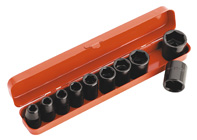 Sealey Impact Socket Set 10pc 1/2'Sq Drive Metric