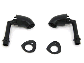 Headlamp washer jet kit with gaskets. Long stem. Porsche 1974-79 - 91162880800, 91162880700, 91162808601, 91162808502, 91162808600, 91162808500