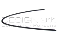 Rear 1/4 Glass Moulding Metal Black. Porsche 911 - 9115434190270K, 9115434200270K