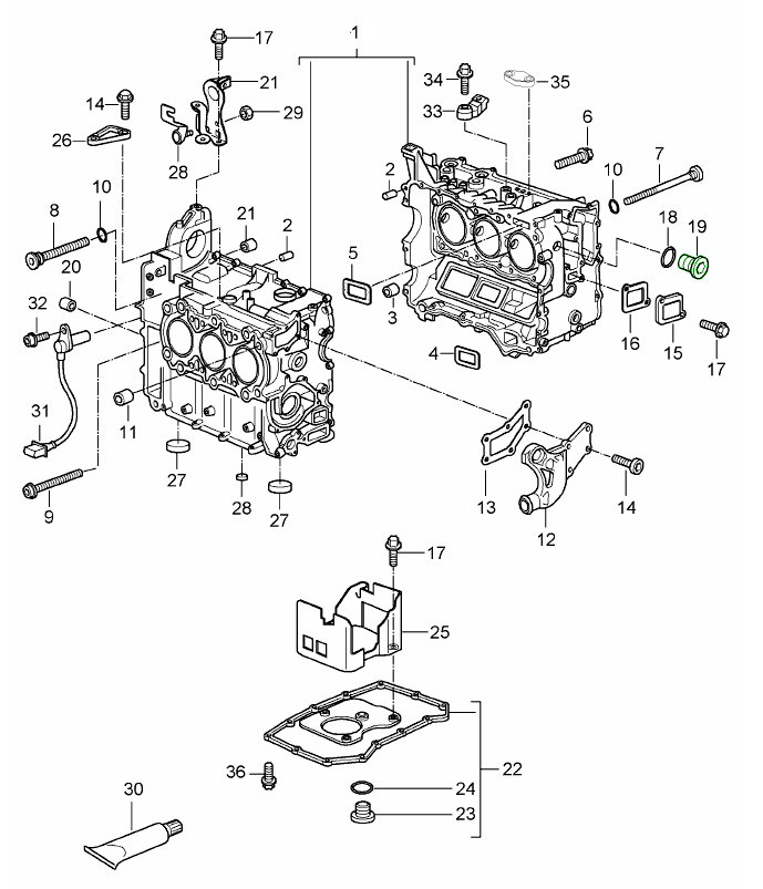 Porsche Screw plug for crankcase 90021901730 90021901730 Design 911