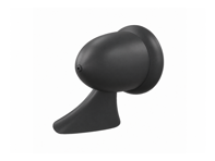 Aluminium Aero Bullet Mirror - Longhood/Universal 3.0 in Charcoal Grey. Porsche 911/912 65–74 - 91173102010, 91173111600, 90173111101 - AeroBulletDriverCharGrey_LonghoodUniversal RHD, AeroBulletDriverCharGrey_LonghoodUniversal LHD, AeroBulletPairCharGrey_LonghoodUniversal