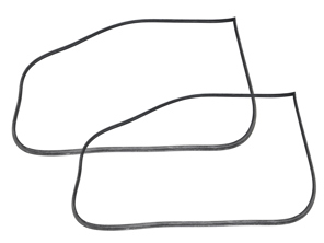 Rubber door seal, SET OF 2. Porsche 912 / 911 / 964 / 993 Coupe - 91153109503, 91153109502, 91153109501, 91153109500, 96453109600, 96453109500 - URO-004175