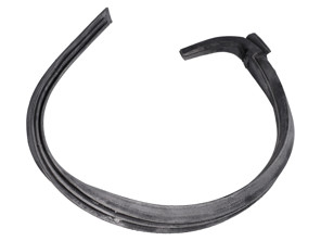 Windshield drain strip rubber seal, LEFT. Porsche 928 91-95 - 9285595190070C, 9285595200070C