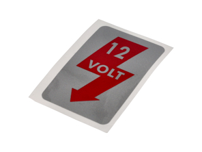 Sticker '12 Volt'. Porsche 356 - PCG70183300 - 356234-25