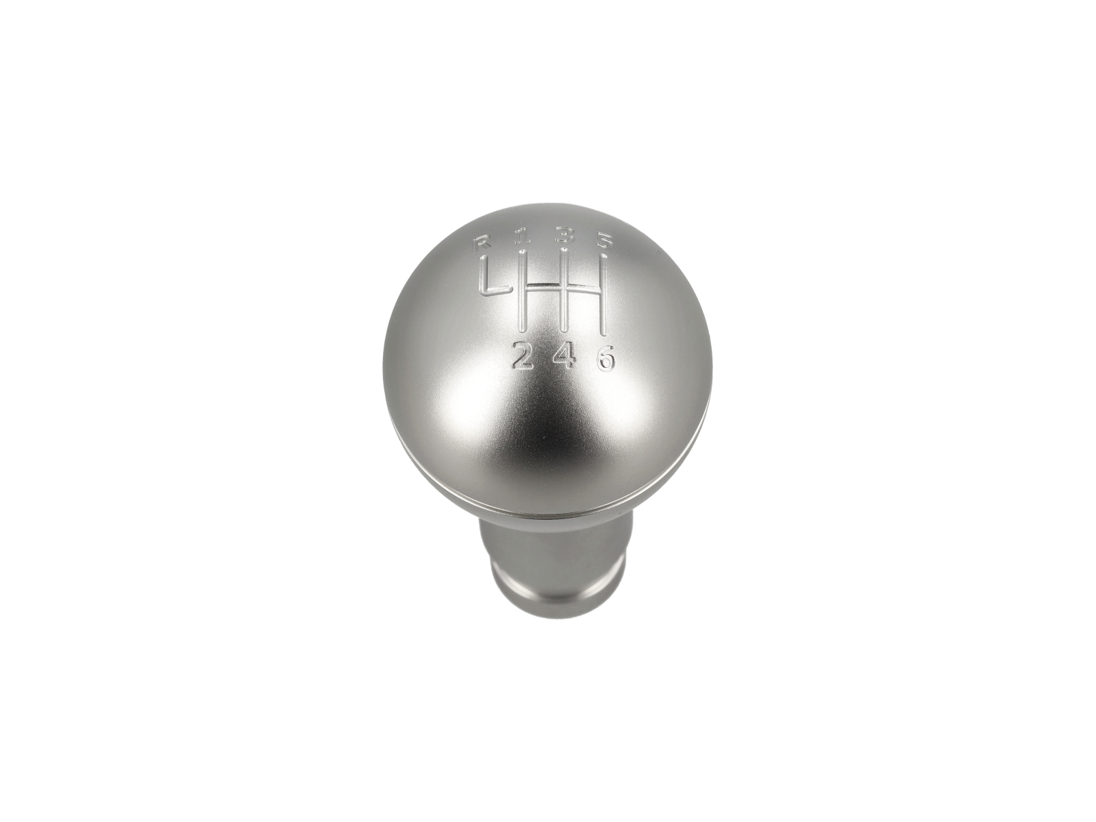 Aluminium silver classic gear knob 6 speed. Porsche 981