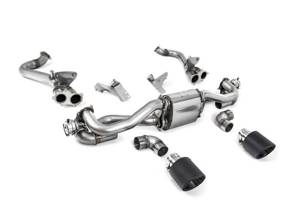 Milltek Sports Exhaust System With GPF/OPF Bypass, Carbon JET-115 Tailpipes. Porsche 718 Boxster / Cayman 2020>> - 982251053E, 982251053K, 982251053F, 982251053H, 982251053D, 982251053G, 982254351B, 982254351L, 982254351AA, 982254351P, 982254351R, 982254350B, 982254350L, 982254350AA, 982254350P, 982254350R - SSXPO188
