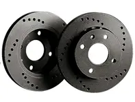 Black Diamond CROSS DRILLED Performance Brake Discs FRONT. Porsche 996 Turbo / 997 CS & C4S - KBD 3041, KBD 3041, KBD3041CD
