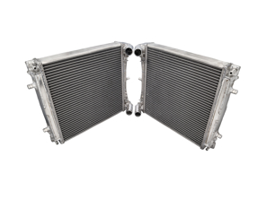 Aluminium RACE/TRACK Coolant Radiators (pair). Porsche Boxster 986 / 996 / 996 GT3 - 8MK376714291, 8MK 376 714-291, 99610613151, 99610613150, 8MK376713791, 8MK 376 713-791, 99610613251, 99610613181, 99610613281, 7044, 99610603753ALU