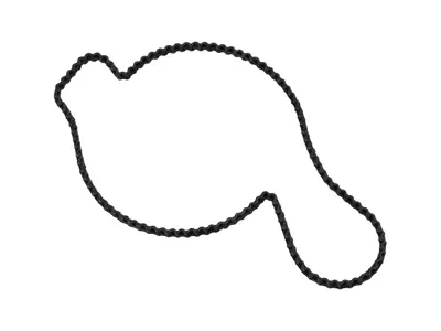 Gasket for Water Pump for Porsche 95B-2 & 95B-3 Macan V6 / 971 & 976 Panamera V6 / 9YA Cayenne V6 - 9A712111903