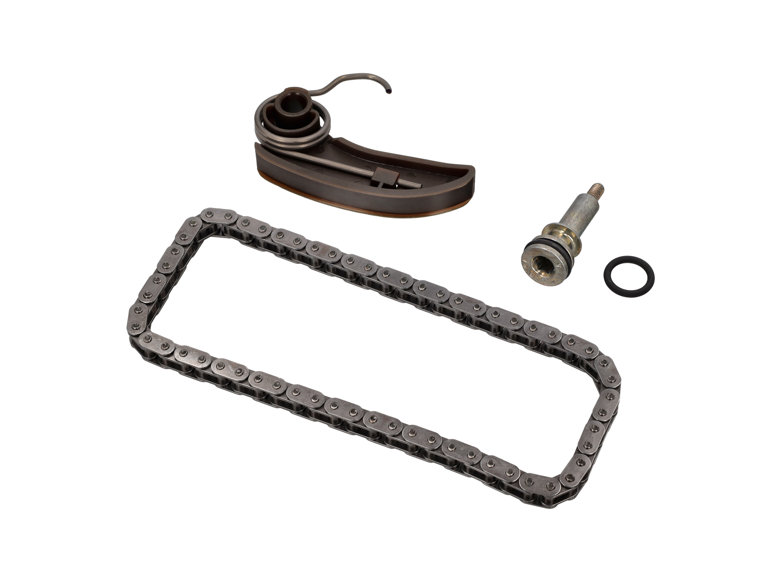 Engine timing chain kit for oil pump gear. Porsche 987.2 / 981 / 718 Boxster / Cayman / 997 / 991 - 9A110523302, 9A110523502, 0PB105508, 9A700836500, 9A110506201, 99970734640, PAF008261 - 71647Set