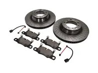 REAR Brake Pads and Brake Disc Package Porsche 991 S 3.8L - 99135294904, 99635240502, 99635240602, 99635240X02BRE, 99635240X02, 99135294904BRE, 99160918300, 90026904701, 9A700758500, 97035295900