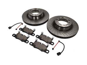REAR Brake Pads and Brake Disc Package Porsche 991 S 3.8L - 99135294904, 99635240502, 99635240602, 99635240X02BRE, 99635240X02, 99135294904BRE, 99160918300, 90026904701, 9A700758500, 97035295900