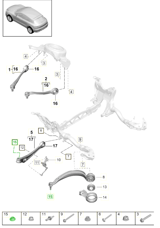 Porsche Wishbones & Bushes | Design911 Suspension Parts for Alignment ...