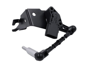 Front suspension self levelling sensor with linkage. Porsche 9YA Cayenne - PAB94128601, PAB94128600, PAB94128501, PAB94128500 - J14H, J22H